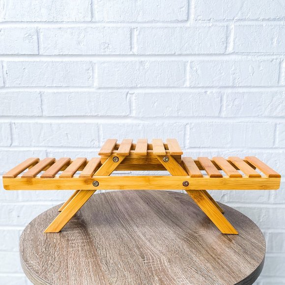 Wooden Three Tier Planter Stand - Picture 1 of 7